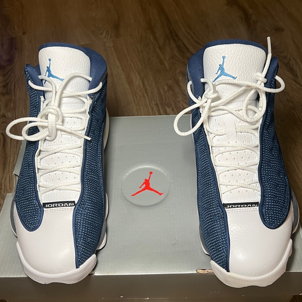 Air Jordan | Flint 13 Retro| 2020| Blue and White Sneakers